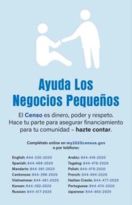 Spanish translated ad promoting restaurant assistance